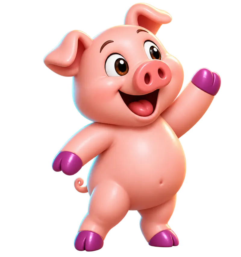 Happy pig