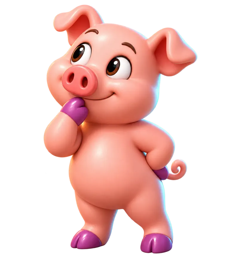Thinking pig
